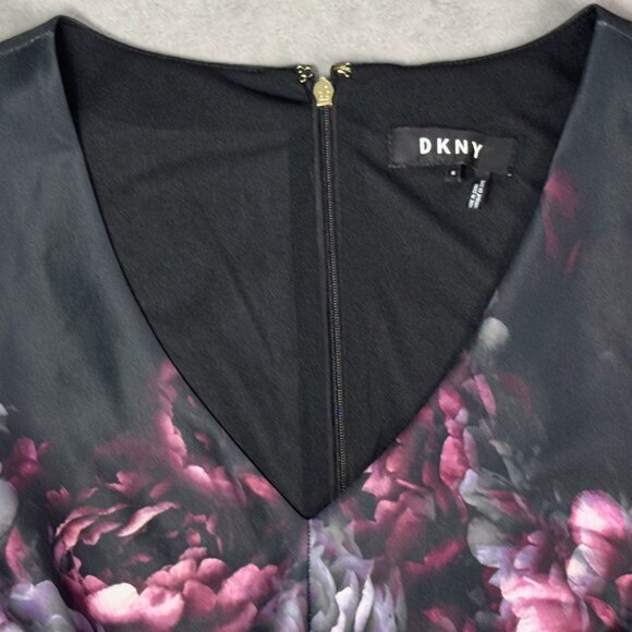 DKNY Floral Knee-Length Dress - Picture 4 of 6